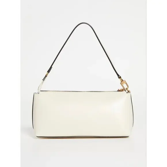 STAUD Kaia Cream Leather Shoulder Bag - - Picture 3 of 9
